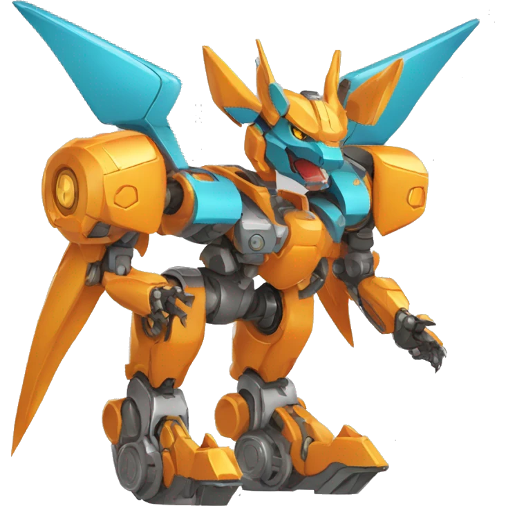Futuristic Mechanical Medabot-Charizard-Mecha emoji