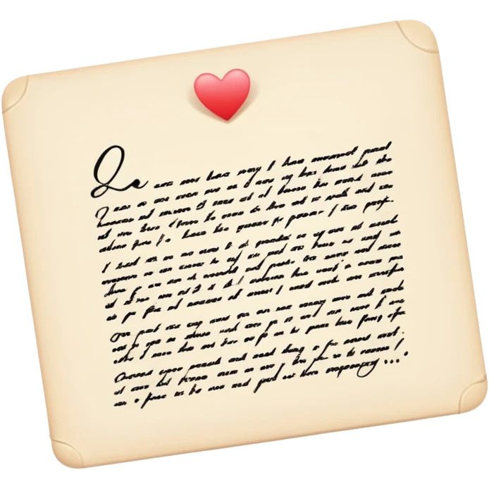 romantic letter emoji