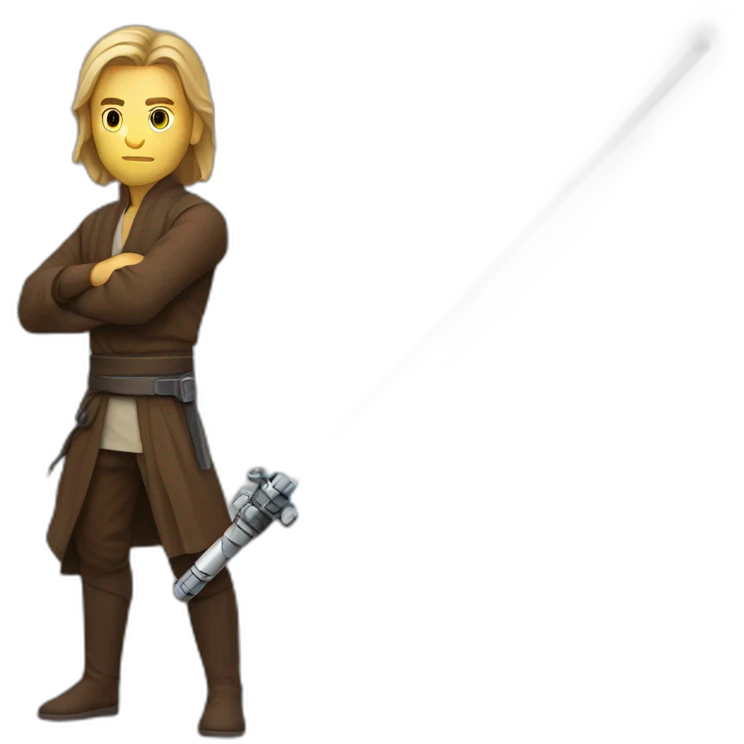 jedi double lightsabre emoji