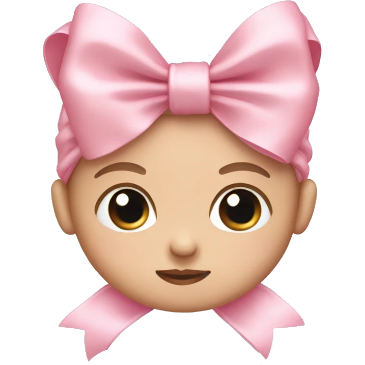 Baby pink bow emoji