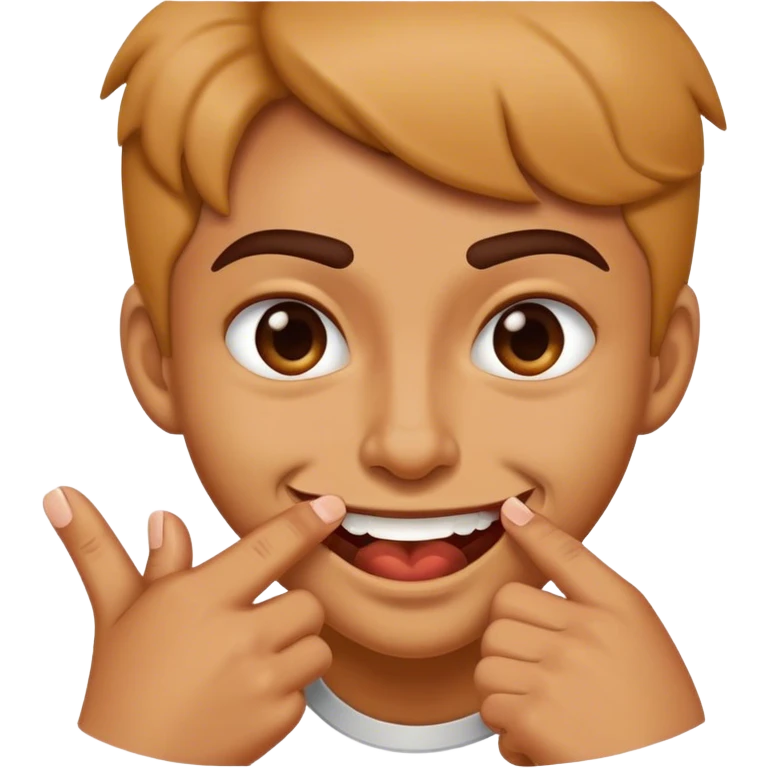 Haz un emoji que sea así 😏pero que se esté mordiendo el dedo emoji