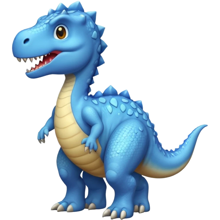 light blue 공룡 emoji