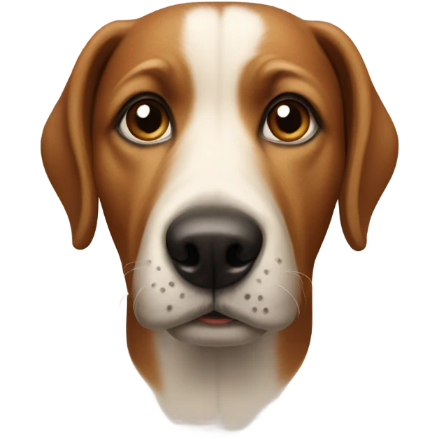 dog with human nose emoji