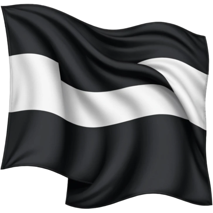 drapeau de la Bretagne France, noir et blanc  emoji