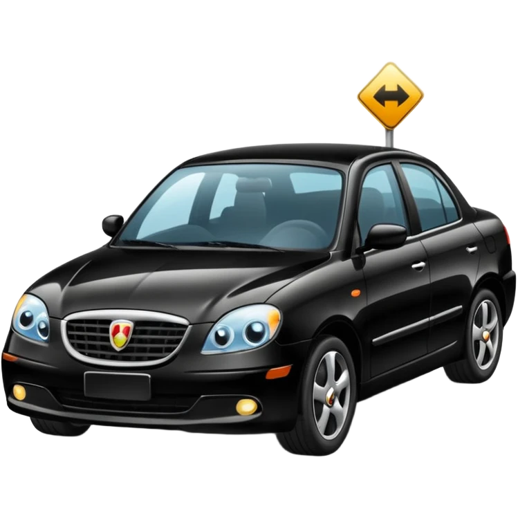 car in middle lane emoji emoji