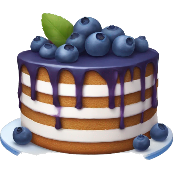 Blueberry cake emoji