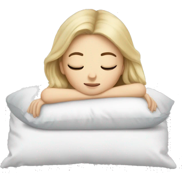 white girl laying down on pillow  emoji