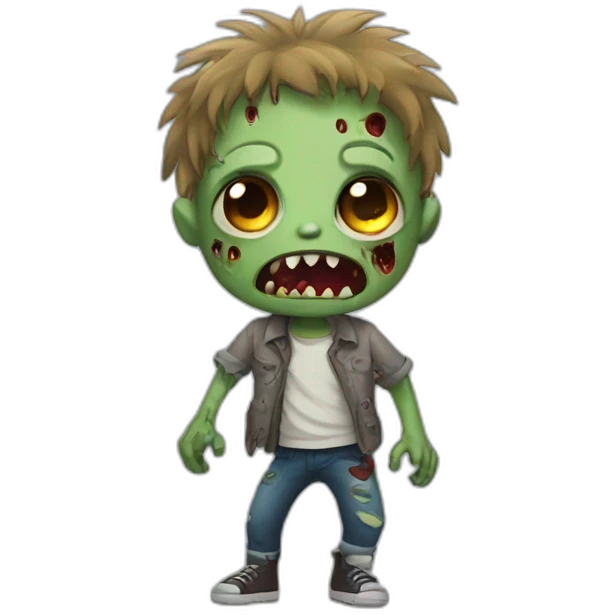 Cute zombie emoji