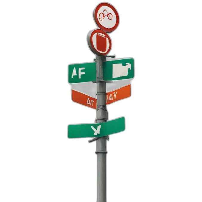 street signs emoji