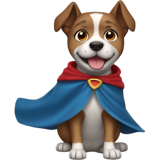 Dog with cape emoji