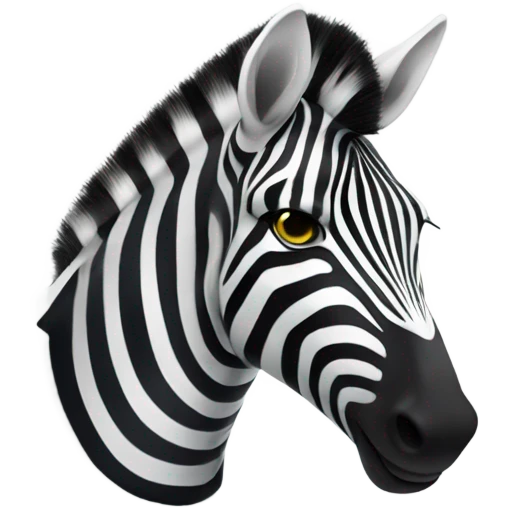 Zebra with forbidden sign overlay emoji