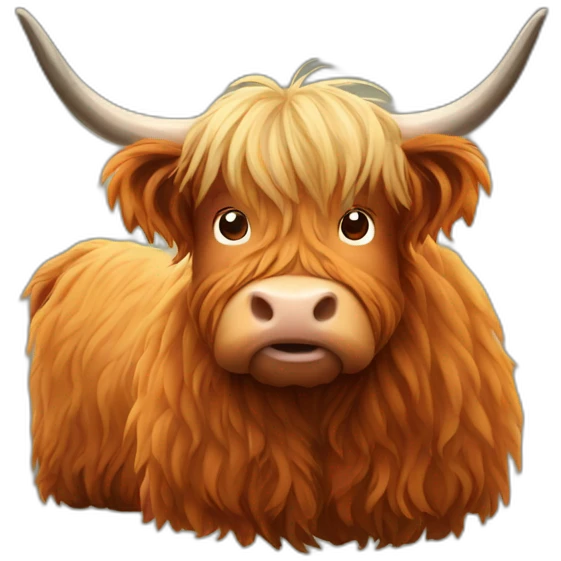 Highland cow emoji