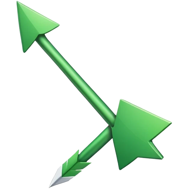 A sign that's says Arrow in green no backround emoji
