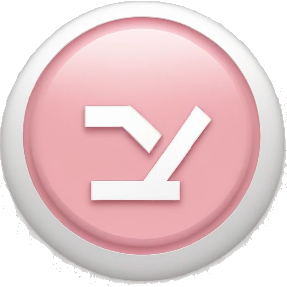 Light pink check mark inside circle emoji
