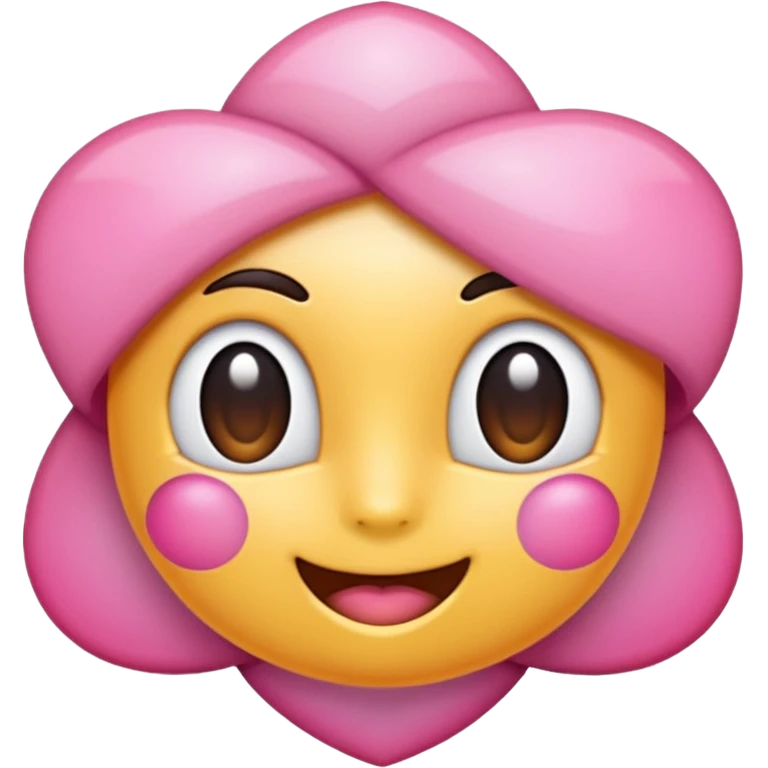 Coração  colorido branco e rosa degrade emoji