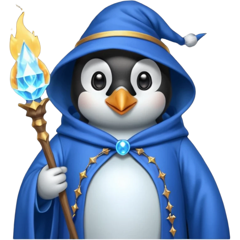 Penguin Wizard emoji