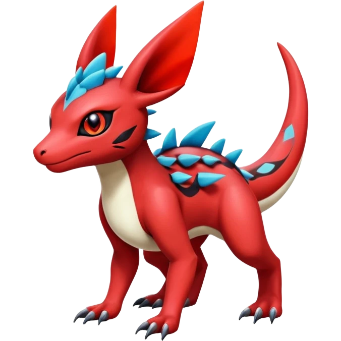  Cute Guilmon-Latias-Salandit-Umbreon-Fakémon-hybrid-creature (full body)  emoji