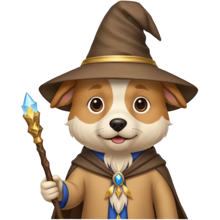 Dog wizard emoji