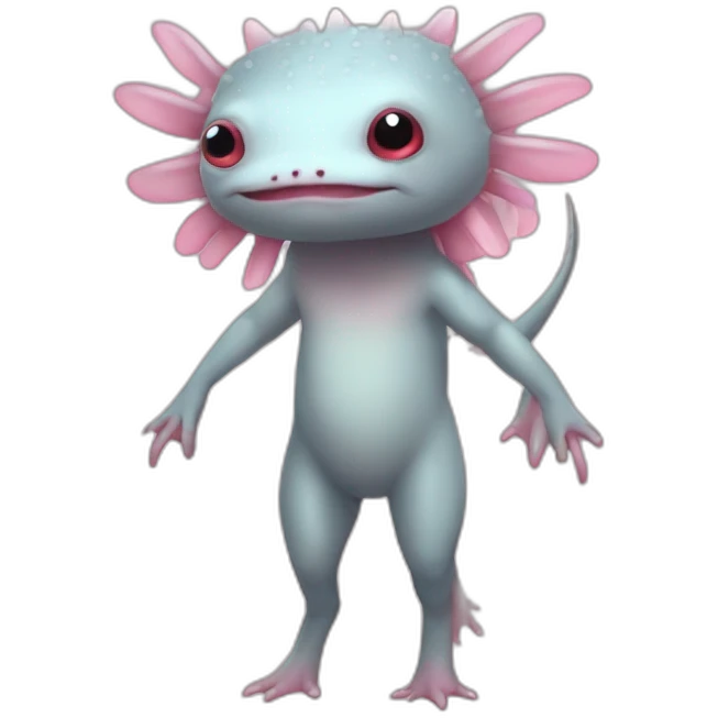 axolotl person with legs and arms emoji