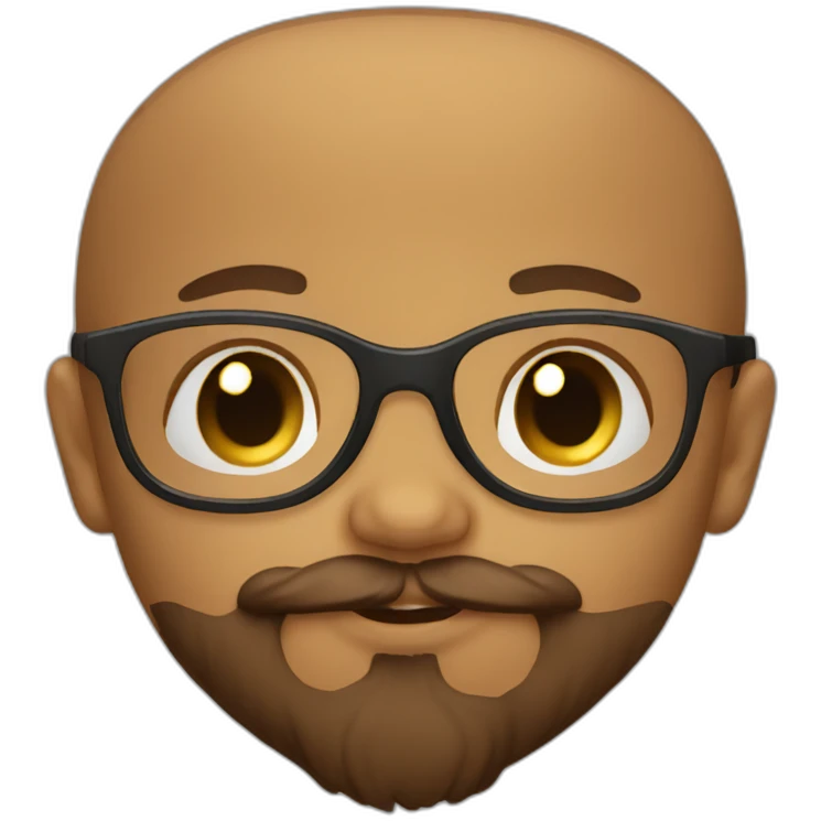 baby with thick glasses and a brown beard emoji
