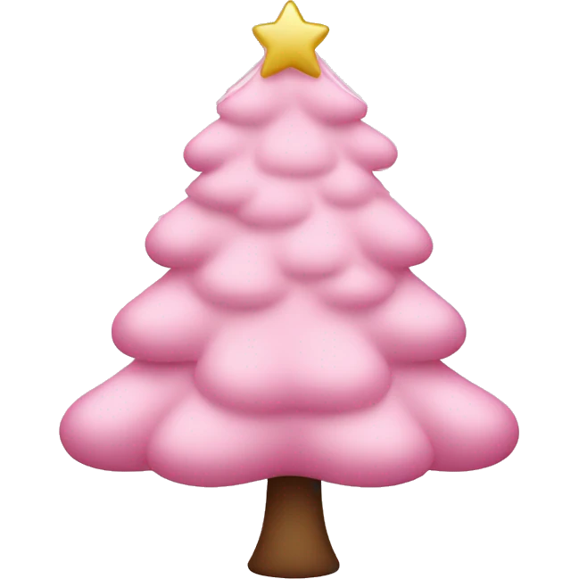 Light pink Christmas tree  emoji