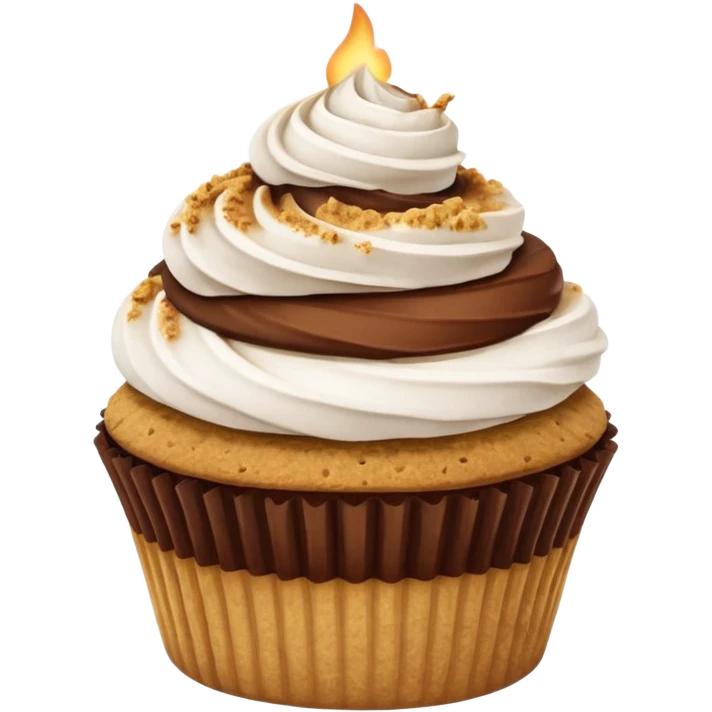 S’mores cupcake emoji