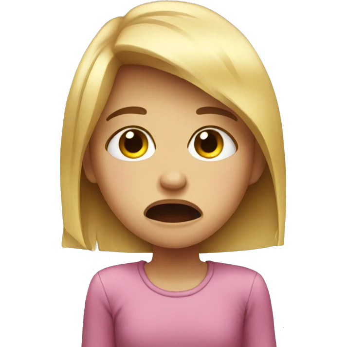 crying girl emoji
