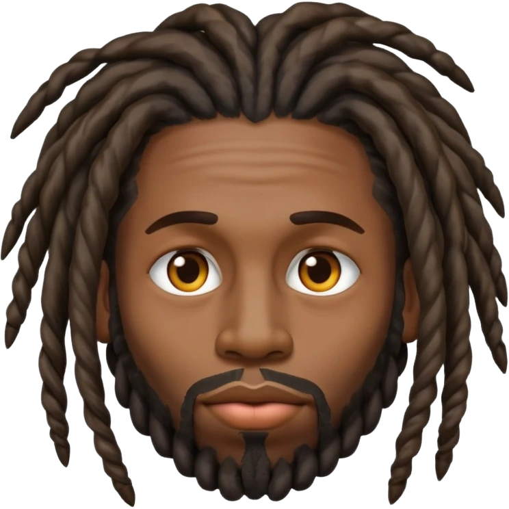 Black man kissy face with dreads emoji