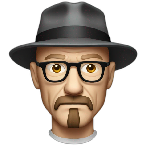 Heisenberg looking serious emoji