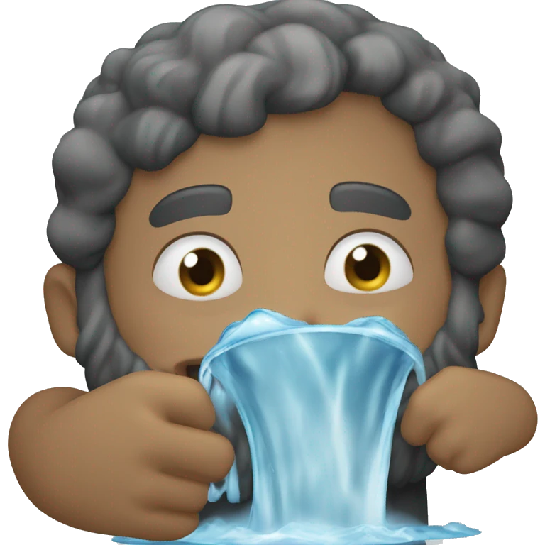 Yo cargando agua  emoji