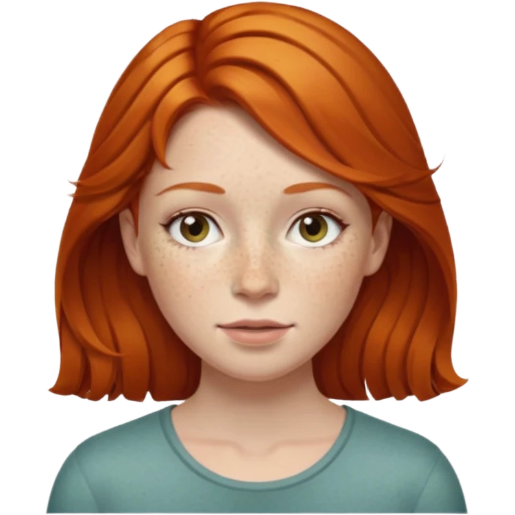 Lady ginger emoji
