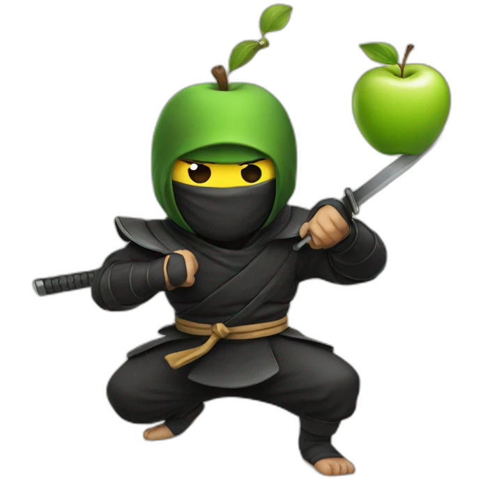 Ninja apple emoji