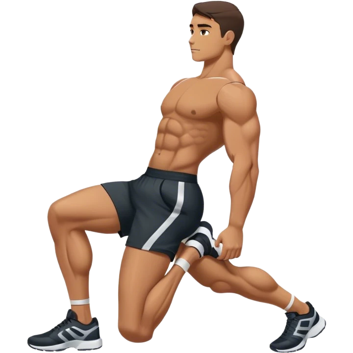 side-view of athlete doing sit-ups emoji