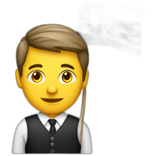 Croatian man holding german flag emoji