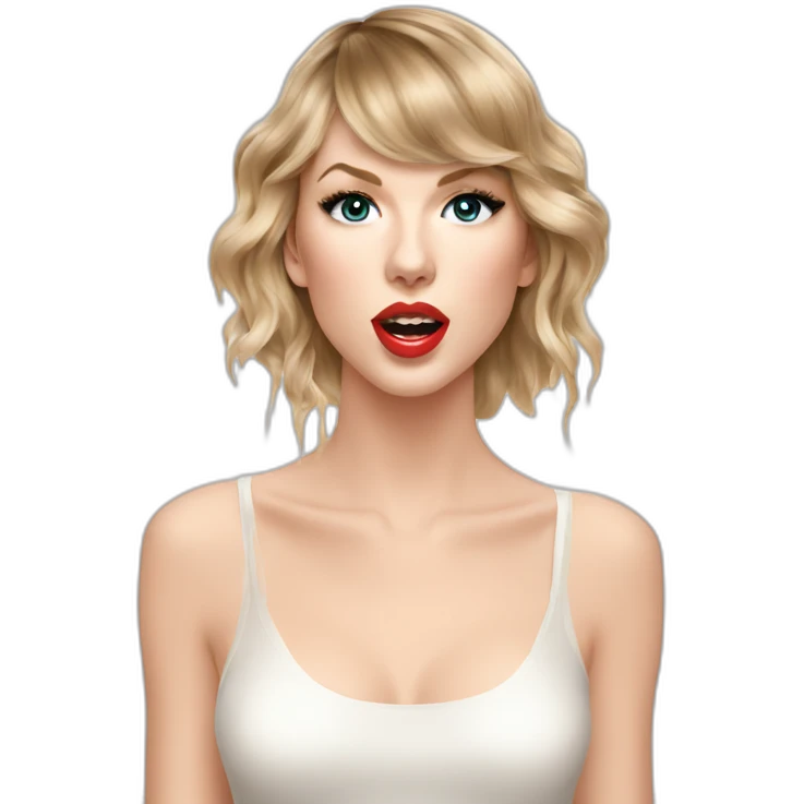 taylor-swift-selfie-milk-on-face-dripping emoji