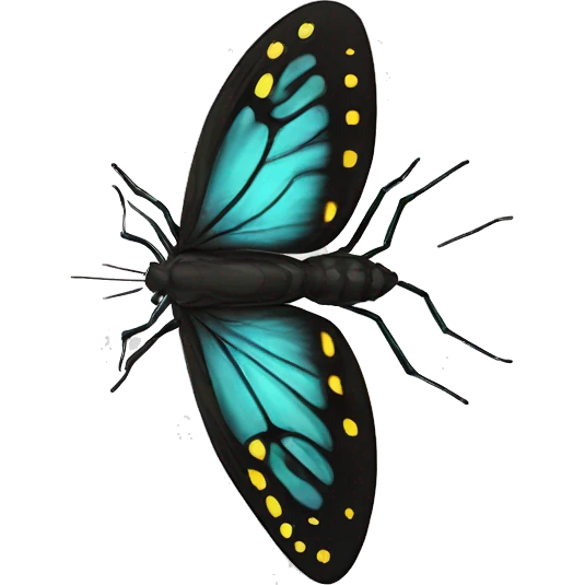 half butterfly half spider  emoji