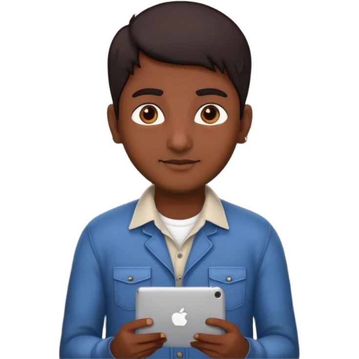 indian software engineer, casual wear emoji