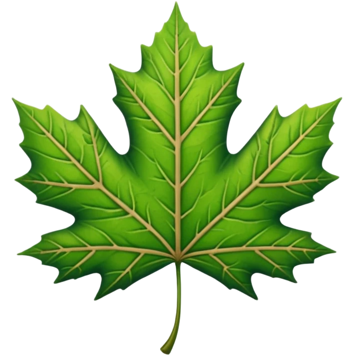 green maple leave emoji