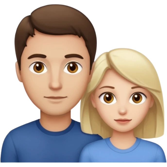 Light brown brunette man having sex with white blonde woman hazel eyes  emoji