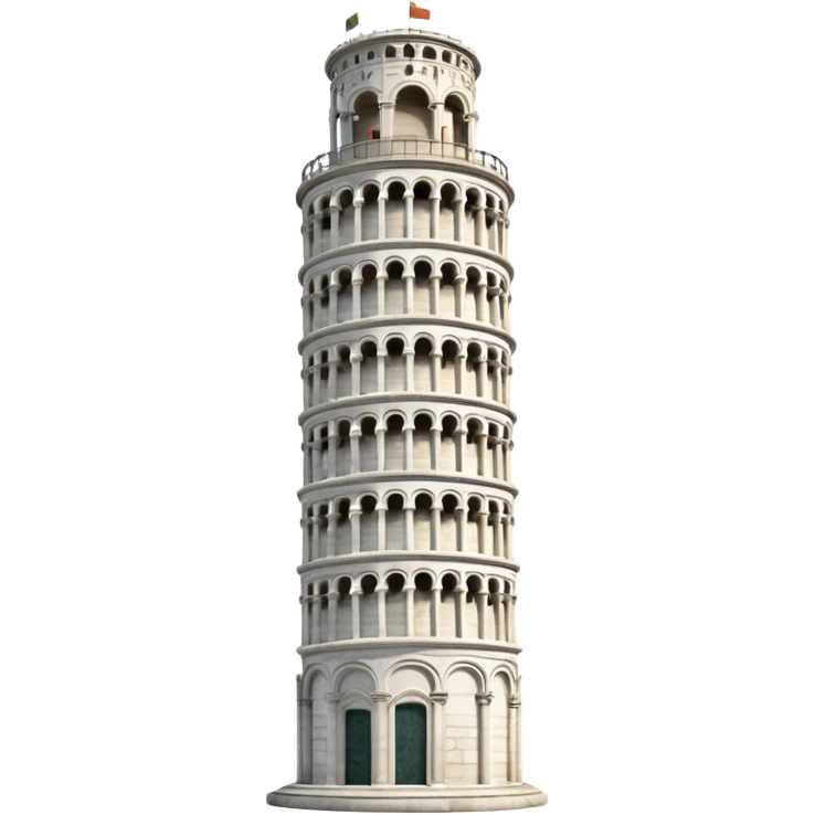 lening tower of pisa emoji