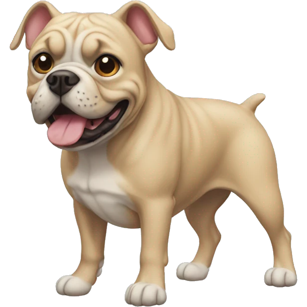 Buldogue correndo emoji