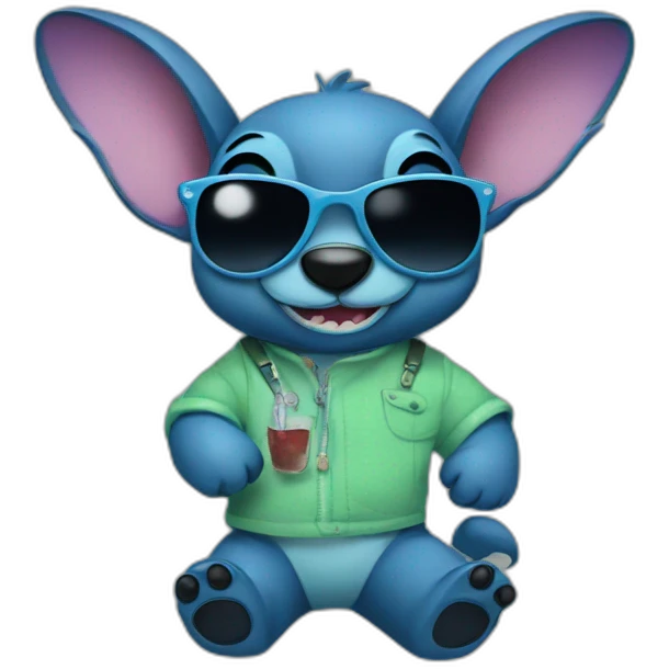 Stitch in sunglasses emoji