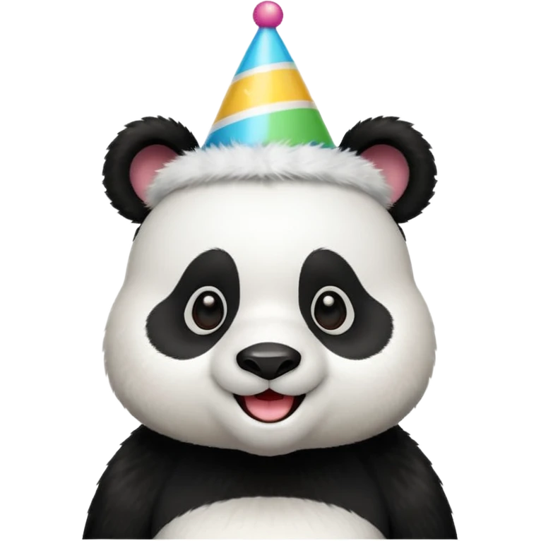 Panda with party hat emoji