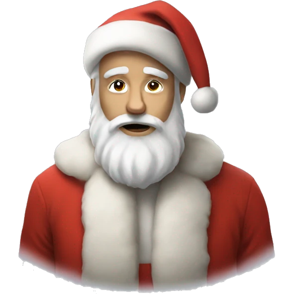 Aesthetic santa emoji