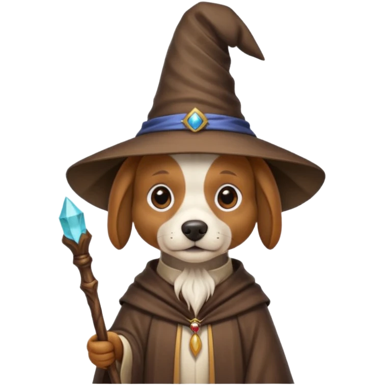 Dog wizard emoji