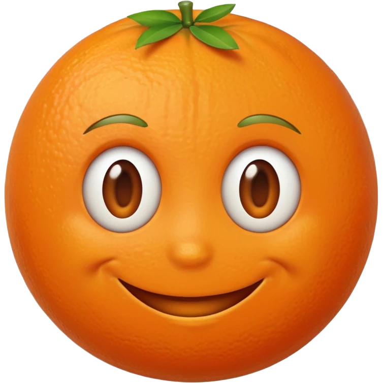  orange  with a face  emoji