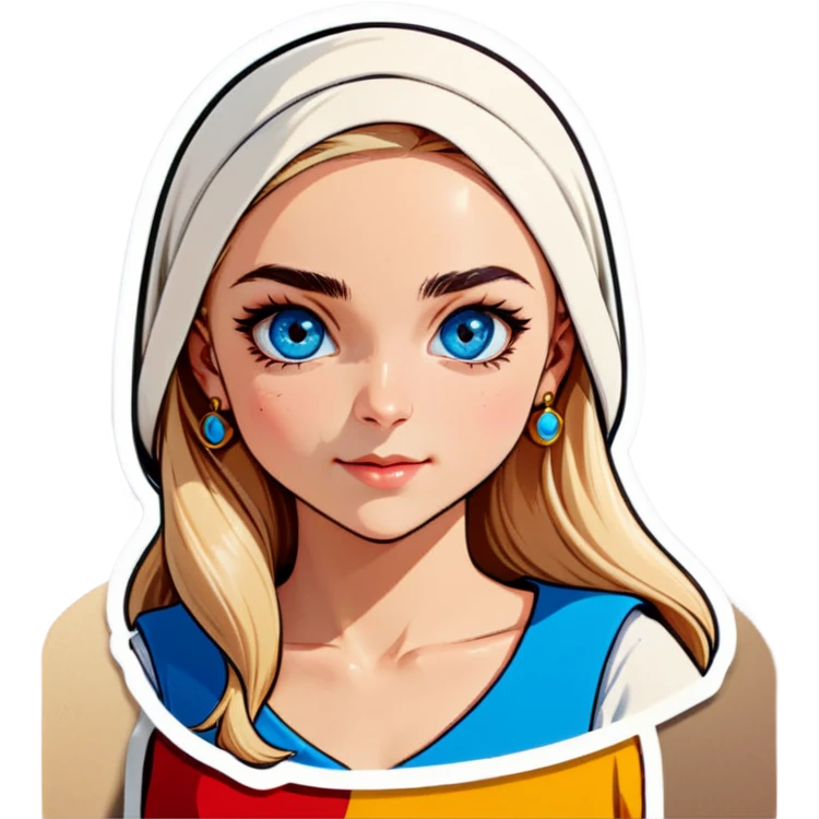 Turkish beautiful finish Konya girl blue eyes and blonde hair emoji