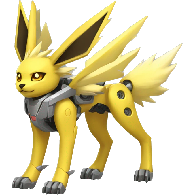 Jolteon-mecha full body emoji