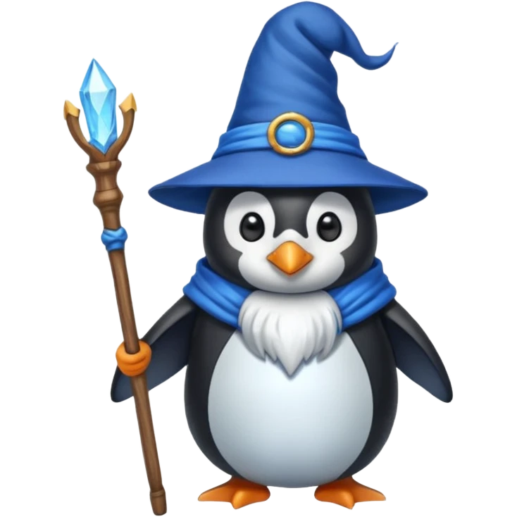 Penguin Wizard emoji