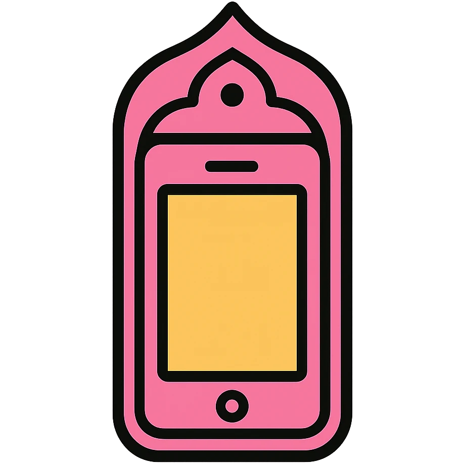 pink gothic smartphone icon emoji